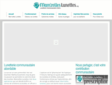 Tablet Screenshot of mamzelleslunettes.org